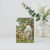 Katholieke Ouderlijke Zegeningen Kinderen Heilige  Visitekaartje (Staand voorkant)