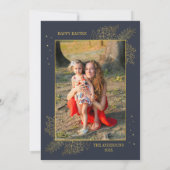 Katholieke Pasen Jezus opstanding Familiefoto Feestdagenkaart (Achterkant)