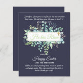 Katholieke PASEN Kaarten Religieuze Tekst Bijbelci (Voorkant / Achterkant)