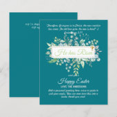 Katholieke PASEN Kaarten Religieuze Tekst Bijbelci (Voorkant / Achterkant)