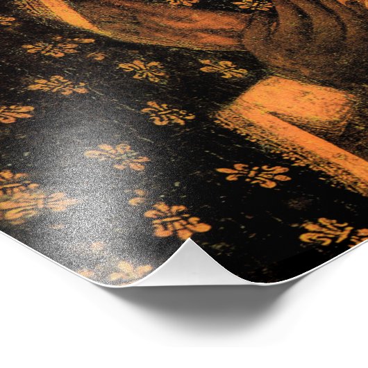 Katholieke Poster Maagd Maria en Kind Jezus (Hoek)