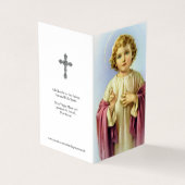 Katholieke Prayer Kaarten | Baby Praag 1 (Buitenkant)