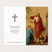 Katholieke Prayer Kaarten | Christus is ontstaan 1 (Buitenkant ongevouwen)