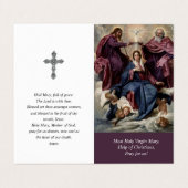 Katholieke Prayer Kaarten | Coronatie (Buitenkant ongevouwen)