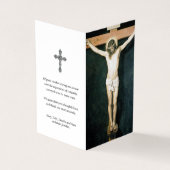 Katholieke Prayer Kaarten | Crucifixatie van Jezus (Buitenkant)