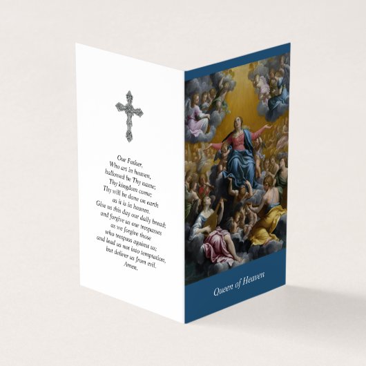 Katholieke Prayer Kaarten | De veronderstelling (Buitenkant)