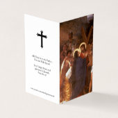 Katholieke Prayer Kaarten | Draag van het kruisje  (Buitenkant)