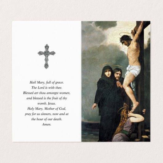 Katholieke Prayer Kaarten | Heilige Kroon (Buitenkant ongevouwen)