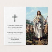 Katholieke Prayer Kaarten | Jesus Good Shepherd 6 (Buitenkant ongevouwen)