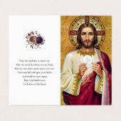 Katholieke Prayer Kaarten | Jezus 1 (Buitenkant ongevouwen)