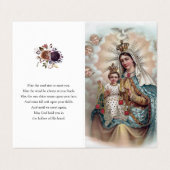 Katholieke Prayer Kaarten | Mary Don Weep (Buitenkant ongevouwen)