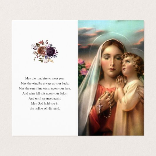 Katholieke Prayer Kaarten | Moederwens (Buitenkant ongevouwen)
