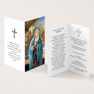 Katholieke Prayer Kaarten   Onze dame