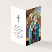 Katholieke Prayer Kaarten | Onze dame (Buitenkant)