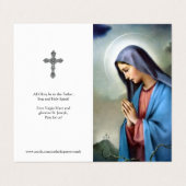 Katholieke Prayer Kaarten | Sorrijen (Buitenkant ongevouwen)