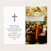 Katholieke Prayer Kaarten | Verloven zoon (Buitenkant ongevouwen)