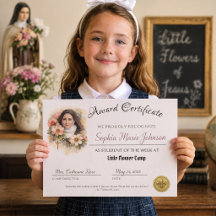 Katholieke Prestatieprijs Certificaat St. Therese