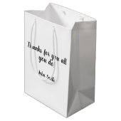 Katholieke PRIEST Bedankt Cadeaud Medium Cadeauzakje (Achterkant Gekanteld)