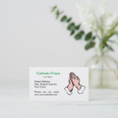 Katholieke Priest Busness Card Visitekaartje (Staand voorkant)