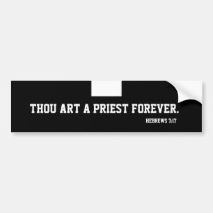 Katholieke priest Clergy Religieuze Schrift Bumpersticker