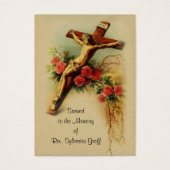 Katholieke priest Funeral Memorial Heilige Kaart - (Voorkant)