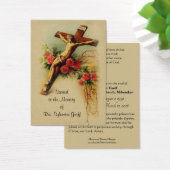 Katholieke priest Funeral Memorial Heilige Kaart - (Bureau)