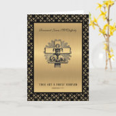 katholieke priest Jubileum Ordination Elegant Kaart (Gele Bloem)