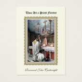 KATHOLIEKE PRIEST JUBILEUM ORDINATION HOLY CARDS VISITEKAARTJE (Voorkant)