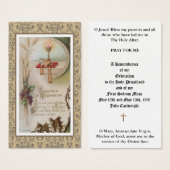 KATHOLIEKE PRIEST ORDINATION JUBILEUM HOLY CARDS VISITEKAARTJE (Voorkant /achterkant)