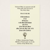 KATHOLIEKE PRIEST ORDINATION JUBILEUM HOLY CARDS VISITEKAARTJE (Achterkant)