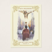 KATHOLIEKE PRIEST ORDINATION JUBILEUM HOLY CARDS VISITEKAARTJE (Voorkant)