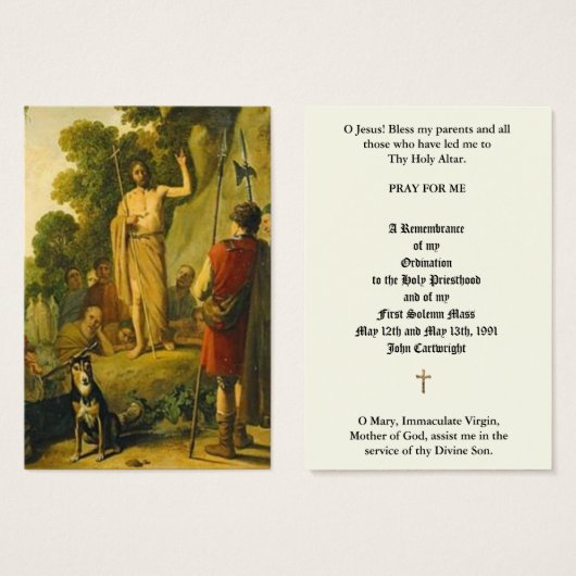 KATHOLIEKE PRIEST ORDINATION JUBILEUM HOLY CARDS VISITEKAARTJE (Voorkant /achterkant)