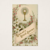 KATHOLIEKE PRIEST ORDINATION JUBILEUM HOLY CARDS VISITEKAARTJE (Voorkant)