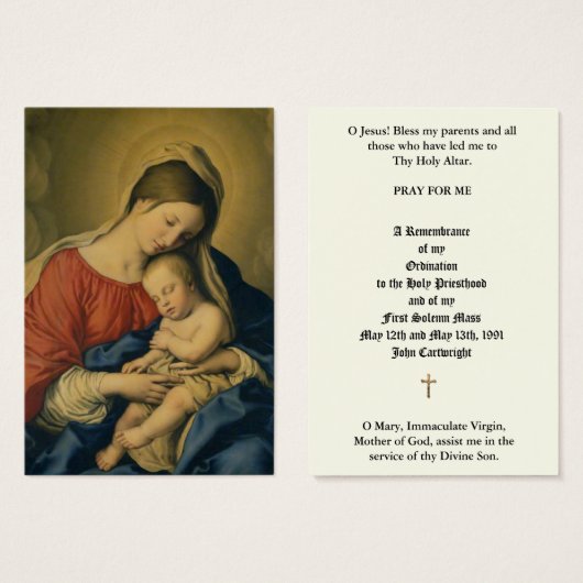 KATHOLIEKE PRIEST ORDINATION JUBILEUM HOLY CARDS VISITEKAARTJE (Voorkant /achterkant)