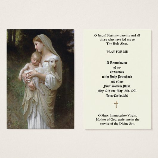 KATHOLIEKE PRIEST ORDINATION JUBILEUM HOLY CARDS VISITEKAARTJE (Voorkant /achterkant)