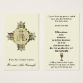 KATHOLIEKE PRIEST ORDINATION JUBILEUM HOLY CARDS VISITEKAARTJE (Voorkant /achterkant)