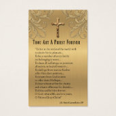 KATHOLIEKE PRIEST ORDINATION JUBILEUM HOLY CARDS VISITEKAARTJE (Voorkant)