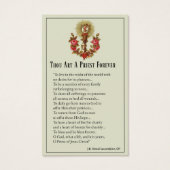 KATHOLIEKE PRIEST ORDINATION JUBILEUM HOLY CARDS VISITEKAARTJE (Voorkant)