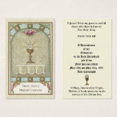 KATHOLIEKE PRIEST ORDINATION JUBILEUM HOLY CARDS VISITEKAARTJE (Voorkant /achterkant)