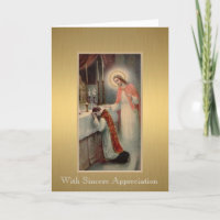 Katholieke priester bij het altaar Dank u