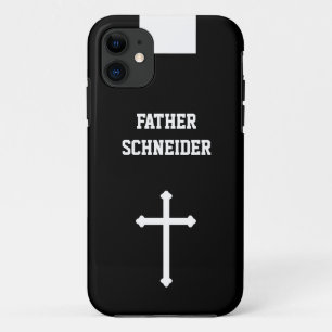 Katholieke priester Black Clergy Collar Religieuze Case-Mate iPhone Case