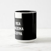 Katholieke priester Black Clergy Collar Religieuze Mok (Midden)