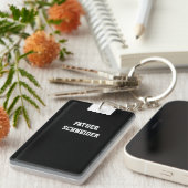 Katholieke priester Black Clergy Collar Religieuze Sleutelhanger (Voorkant Rechts)