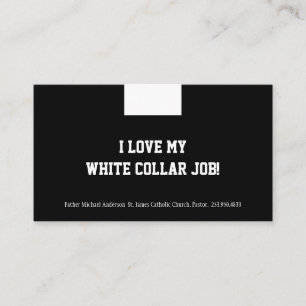 Katholieke priester Black Clergy Collar Religieuze Visitekaartje