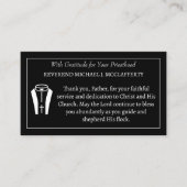 Katholieke priester dankbaarheid Thanksgiving Visitekaartje (Voorkant)