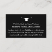 Katholieke priester dankbaarheid Thanksgiving Visitekaartje (Voorkant)