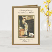 katholieke priester die massale dag geprezen heeft kaart (Gele Bloem)