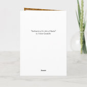 katholieke priester die massale gebeden bestelt kaart (Achterkant)