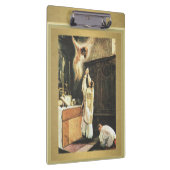 Katholieke priester die massale klembord aanbiedt (Rechts)