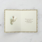 Katholieke priester Eerste Heilige Communie Dank u Feestdagen Kaart (Binnen)